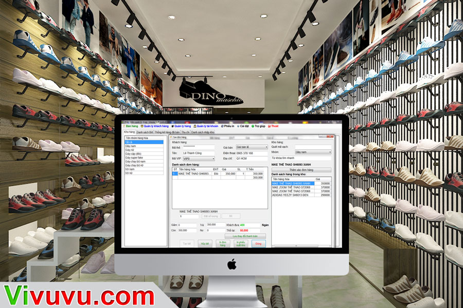 Phần mềm quản lý bán hàng shop giày dép thời trang hà nội hải phòng